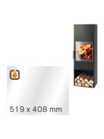 Kaminglas für OBI INZELL EASY - Ersatzglas