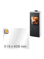 Kaminglas für OBI LAUSITZ EASY - Ersatzglas