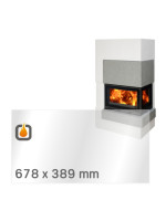 Kaminglas für ABX NORFOLK - VORDERSCHEIBE – Ersatzglas